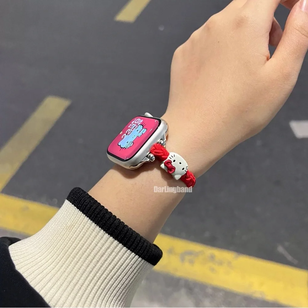 Red Hello Kitty Watch Band 38/40/41mm size Apple